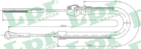 LPR C1429B - Cavo comando, Freno stazionamento autozon.pro