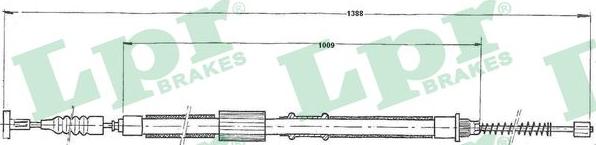 LPR C1240B - Cavo comando, Freno stazionamento autozon.pro