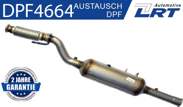 LRT DPF4664 - Filtro antiparticolato / particellare, Impianto gas scarico autozon.pro