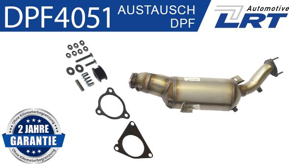 LRT DPF4051 - Filtro antiparticolato / particellare, Impianto gas scarico autozon.pro