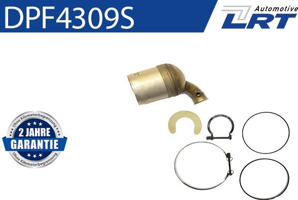 LRT DPF4309S - Filtro antiparticolato / particellare, Impianto gas scarico autozon.pro