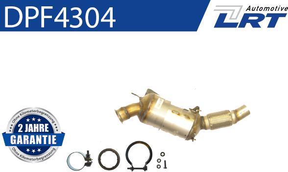 LRT DPF4304 - Filtro antiparticolato / particellare, Impianto gas scarico autozon.pro