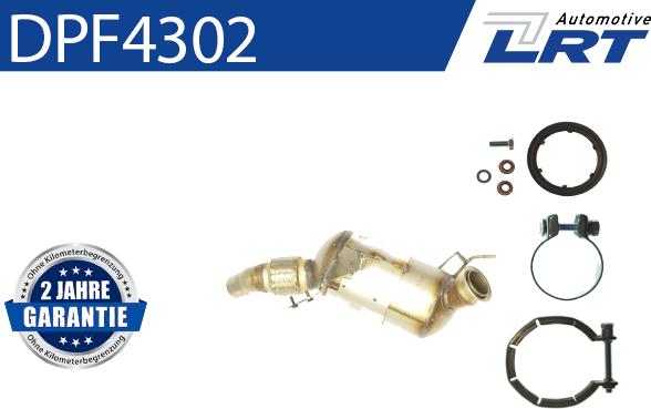 LRT DPF4302 - Filtro antiparticolato / particellare, Impianto gas scarico autozon.pro