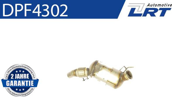 LRT DPF4302 - Filtro antiparticolato / particellare, Impianto gas scarico autozon.pro