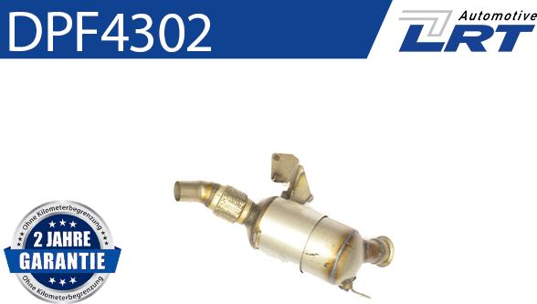 LRT DPF4302 - Filtro antiparticolato / particellare, Impianto gas scarico autozon.pro