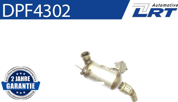 LRT DPF4302 - Filtro antiparticolato / particellare, Impianto gas scarico autozon.pro