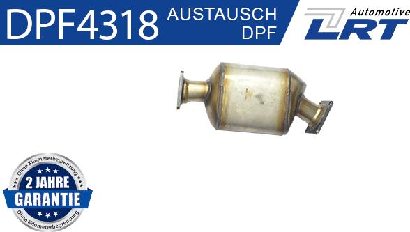 LRT DPF4318 - Filtro antiparticolato / particellare, Impianto gas scarico autozon.pro