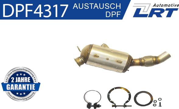 LRT DPF4317 - Filtro antiparticolato / particellare, Impianto gas scarico autozon.pro