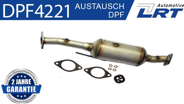 LRT DPF4221 - Filtro antiparticolato / particellare, Impianto gas scarico autozon.pro