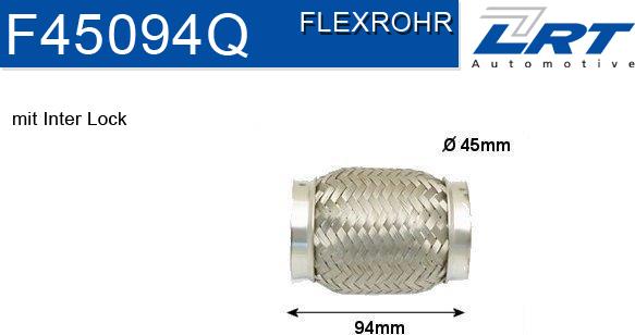 LRT F45094Q - Flessibile, Impianto gas scarico autozon.pro