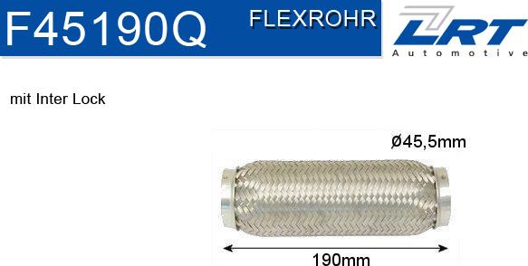 LRT F45190Q - Flessibile, Impianto gas scarico autozon.pro