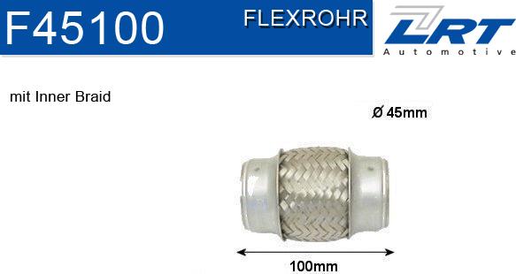 LRT F45100 - Flessibile, Impianto gas scarico autozon.pro