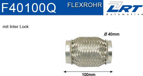 LRT F40100Q - Flessibile, Impianto gas scarico autozon.pro