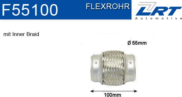 LRT F55100 - Flessibile, Impianto gas scarico autozon.pro