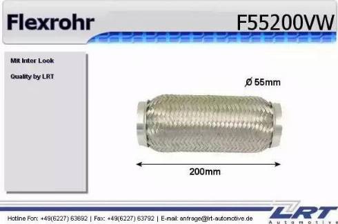 LRT F55200VW - Flessibile, Impianto gas scarico autozon.pro