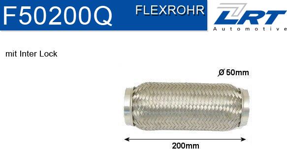 LRT F50200Q - Flessibile, Impianto gas scarico autozon.pro