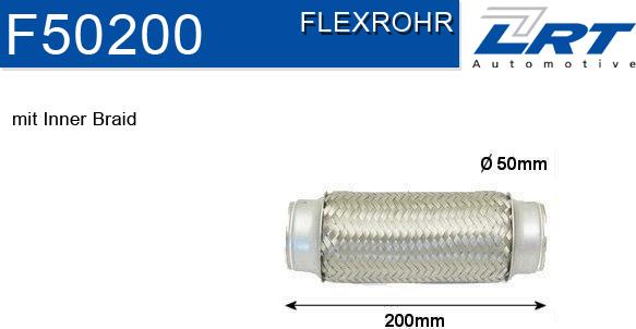 LRT F50200 - Flessibile, Impianto gas scarico autozon.pro