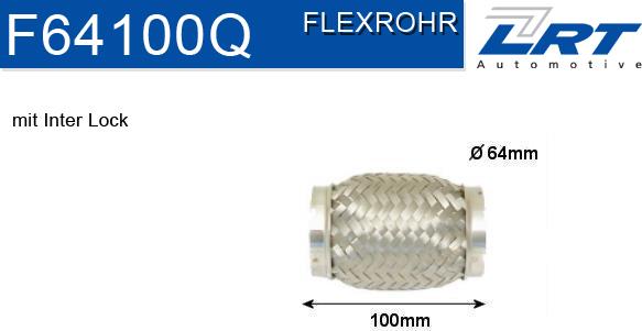 LRT F64100Q - Flessibile, Impianto gas scarico autozon.pro