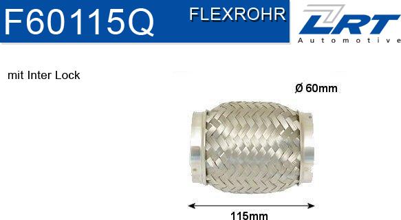 LRT F60115Q - Flessibile, Impianto gas scarico autozon.pro