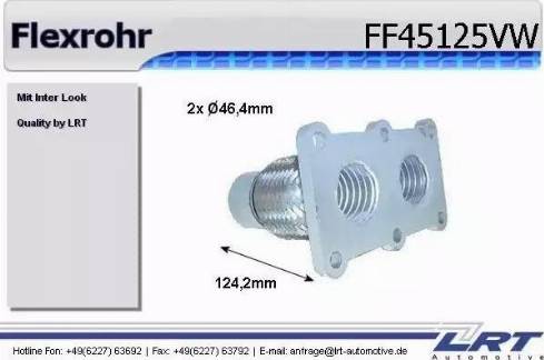 LRT FF45125VW - Flessibile, Impianto gas scarico autozon.pro