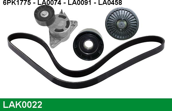 LUCAS LAK0022 - Kit Cinghie Poly-V autozon.pro