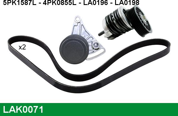 LUCAS LAK0071 - Kit Cinghie Poly-V autozon.pro