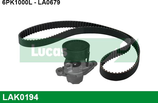 LUCAS LAK0194 - Kit Cinghie Poly-V autozon.pro