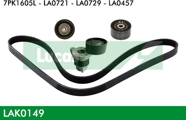 LUCAS LAK0149 - Kit Cinghie Poly-V autozon.pro