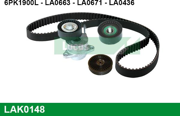 LUCAS LAK0148 - Kit Cinghie Poly-V autozon.pro