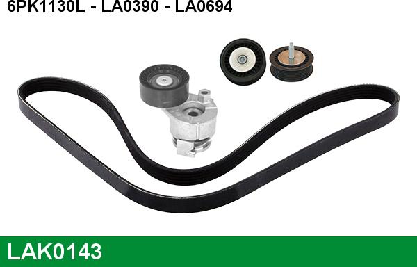 LUCAS LAK0143 - Kit Cinghie Poly-V autozon.pro