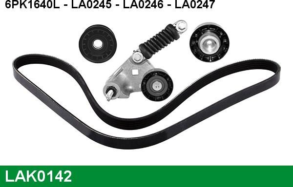 LUCAS LAK0142 - Kit Cinghie Poly-V autozon.pro