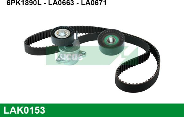 LUCAS LAK0153 - Kit Cinghie Poly-V autozon.pro