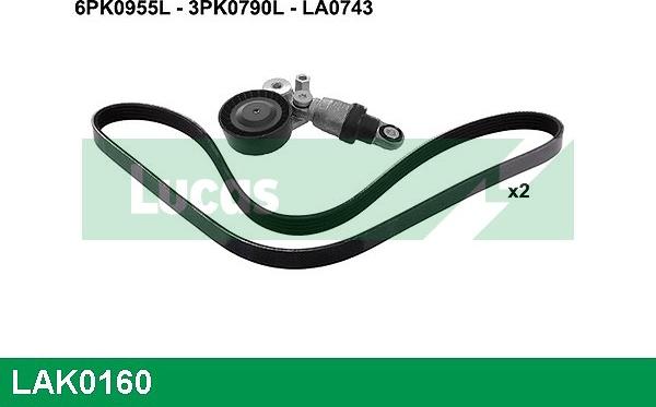 LUCAS LAK0160 - Kit Cinghie Poly-V autozon.pro