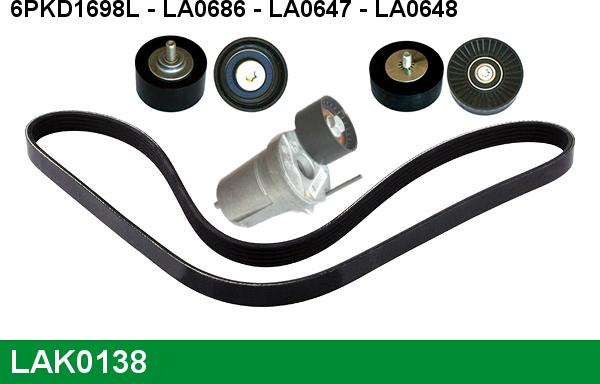 LUCAS LAK0138 - Kit Cinghie Poly-V autozon.pro