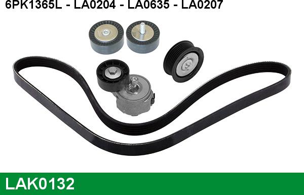 LUCAS LAK0132 - Kit Cinghie Poly-V autozon.pro