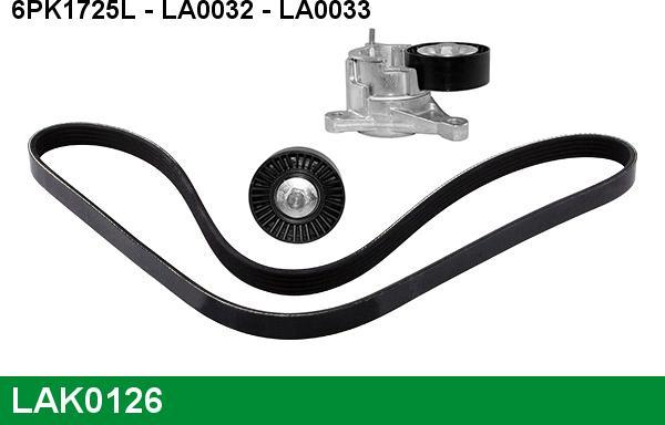 LUCAS LAK0126 - Kit Cinghie Poly-V autozon.pro