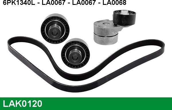 LUCAS LAK0120 - Kit Cinghie Poly-V autozon.pro