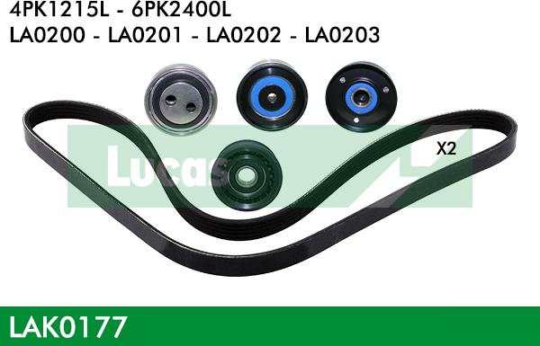 LUCAS LAK0177 - Kit Cinghie Poly-V autozon.pro