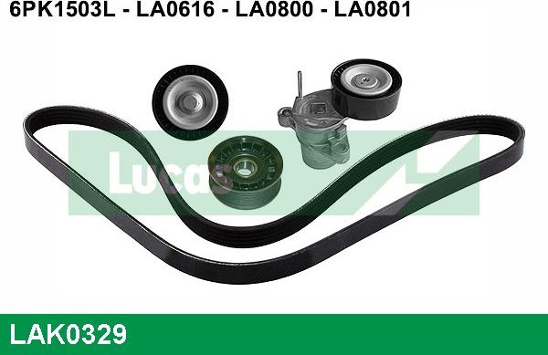 LUCAS LAK0329 - Kit Cinghie Poly-V autozon.pro