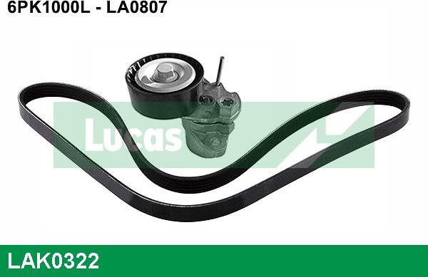 LUCAS LAK0322 - Kit Cinghie Poly-V autozon.pro