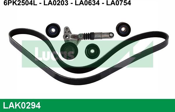 LUCAS LAK0294 - Kit Cinghie Poly-V autozon.pro