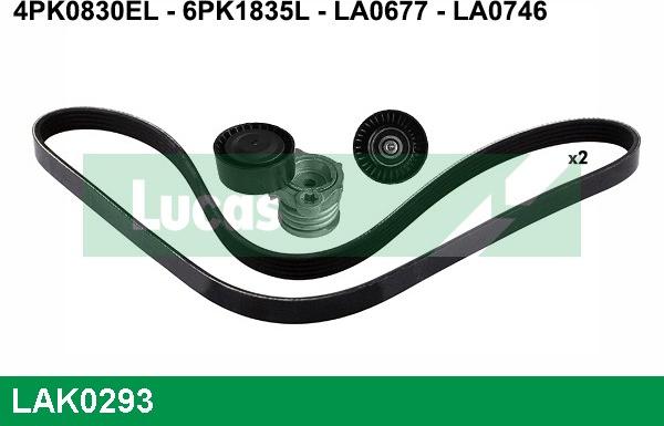 LUCAS LAK0293 - Kit Cinghie Poly-V autozon.pro