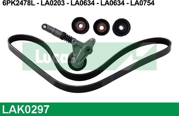 LUCAS LAK0297 - Kit Cinghie Poly-V autozon.pro