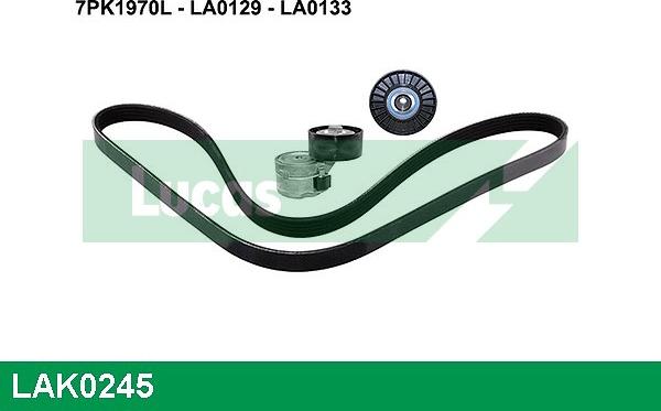 LUCAS LAK0245 - Kit Cinghie Poly-V autozon.pro