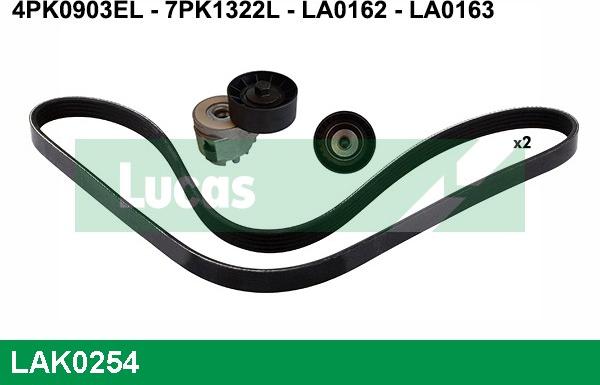 LUCAS LAK0254 - Kit Cinghie Poly-V autozon.pro