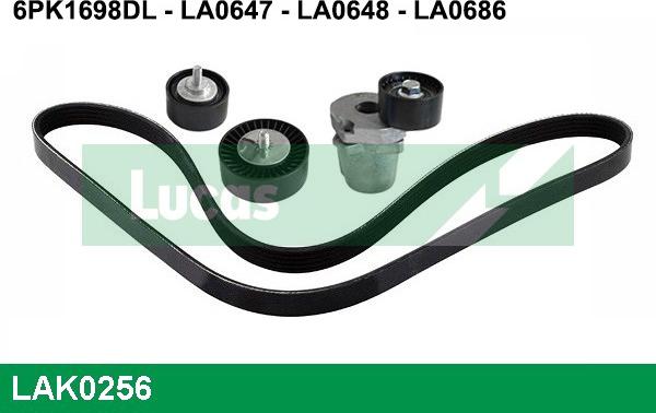 LUCAS LAK0256 - Kit Cinghie Poly-V autozon.pro