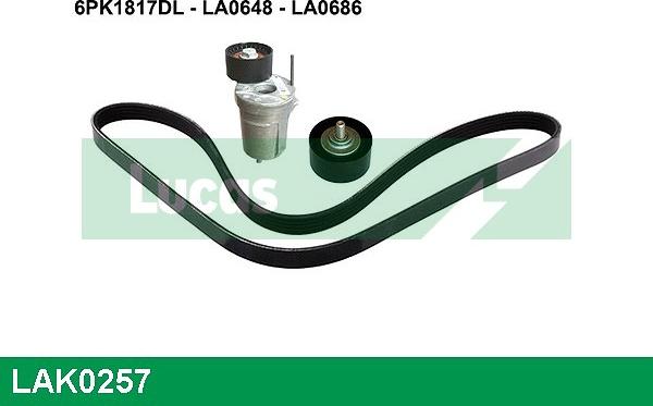 LUCAS LAK0257 - Kit Cinghie Poly-V autozon.pro