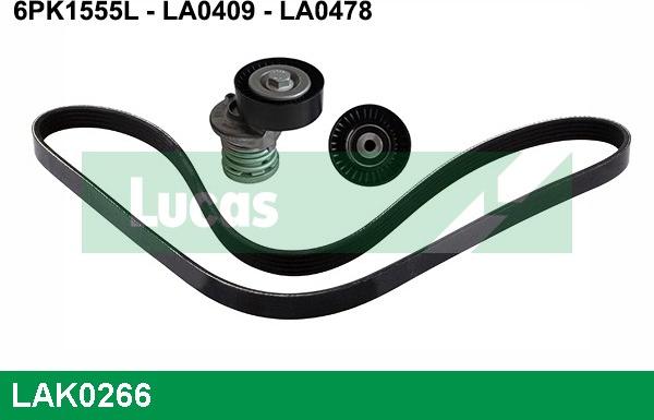 LUCAS LAK0266 - Kit Cinghie Poly-V autozon.pro