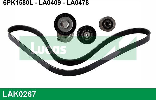 LUCAS LAK0267 - Kit Cinghie Poly-V autozon.pro