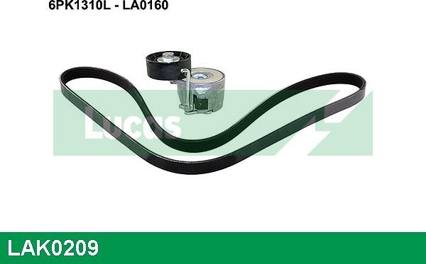 LUCAS LAK0209 - Kit Cinghie Poly-V autozon.pro